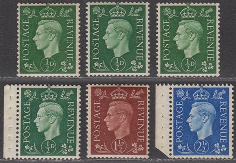 King George Vi Watermark Sideways Inverted D D D Mint