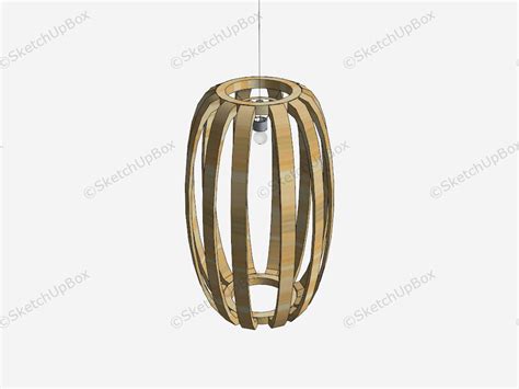 Gourd Shape Pendant Light Sketchup 3d Model Skp File Download