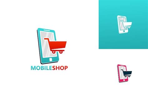 Premium Vector | Mobile shop logo template design vector, emblem, design concept, creative ...