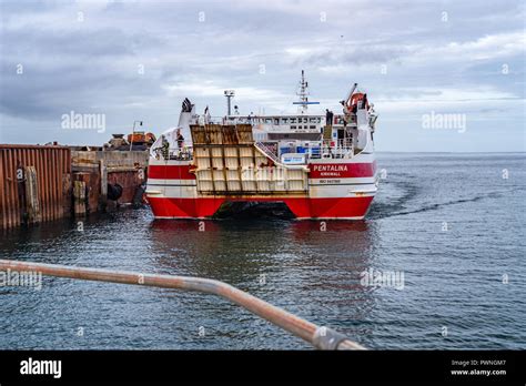 Pentland Ferries Boat At Gills Bay Scotland Uk Stock Photo Alamy