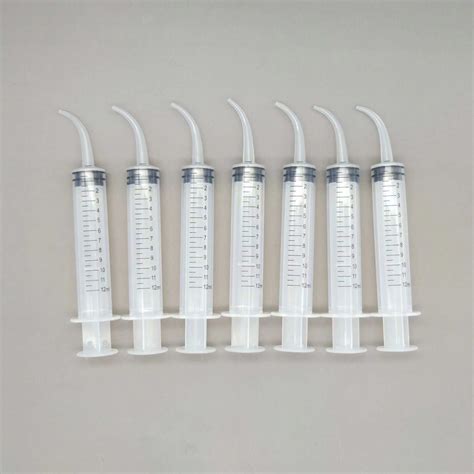 12ml Dental Disposable Irrigation Syringe Curved Tip Impression