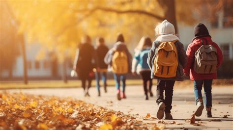 Children Walking To School Stock Photos, Images and Backgrounds for ...