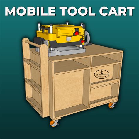 Diy Mobile Tool Cart With Storage — 731 Woodworks