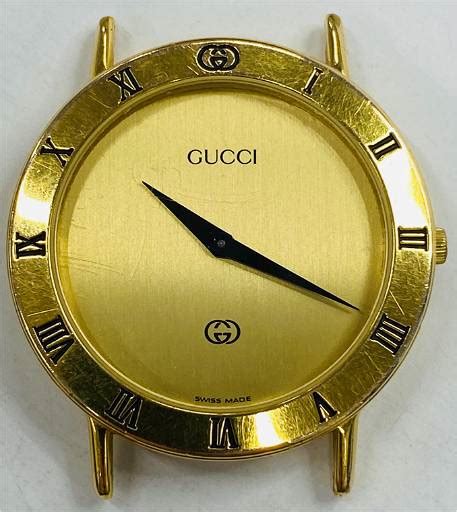 Vintage Gucci 3000m Gold Filled Battery Mens Watch