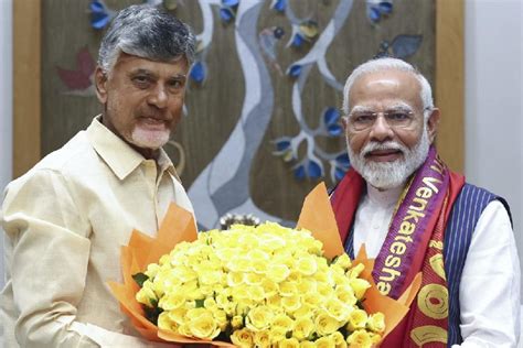 Narendra Modi Andhra Pradesh Chief Minister Chandrababu Naidu At