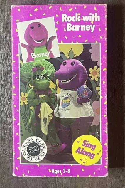 Barney Friends Rock With Barney Vhs Video Tape Sing Along Lyons