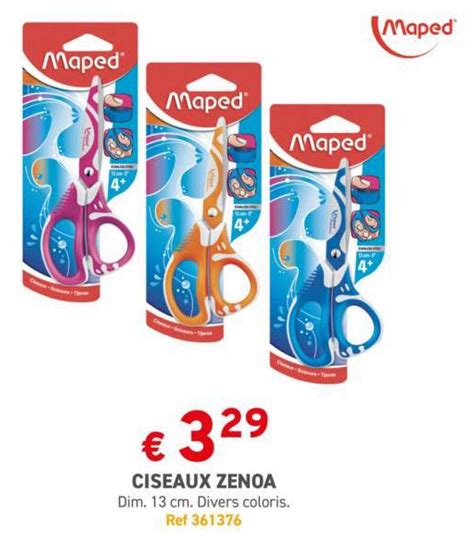 Promo Ciseaux Zenoa Maped Chez Trafic ICatalogue Fr