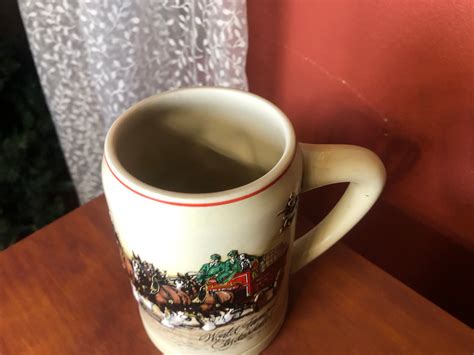 Budweiser Champion Clydesdales Beer Mug Stein St Louis Missouri Made