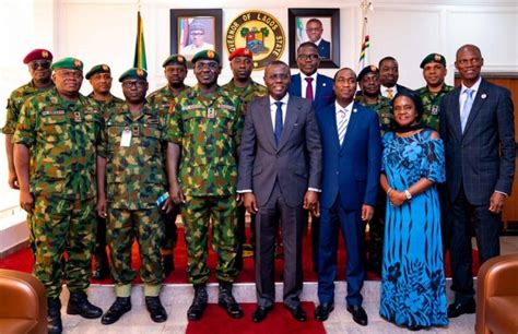 Photo News Sanwo Olu Receives Buratai In Lagos P M News