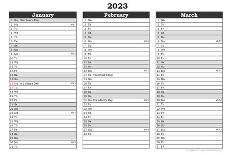 2023 Quarterly Template