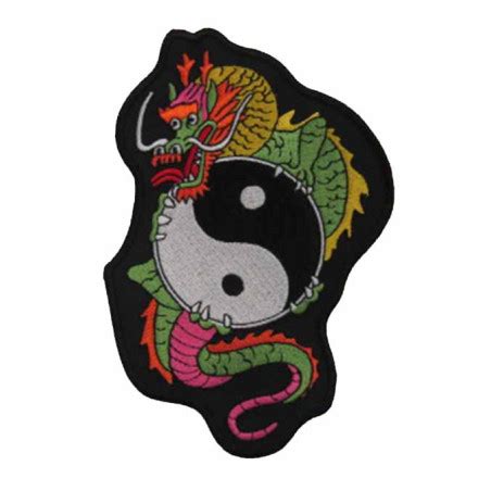 Dragon Holding Yin Yang Patch X