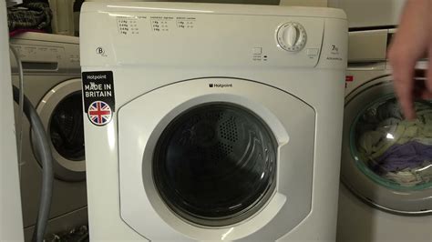 Review Of Hotpoint Aquarius Tvm570 7kg Vented Tumble Dryer Youtube