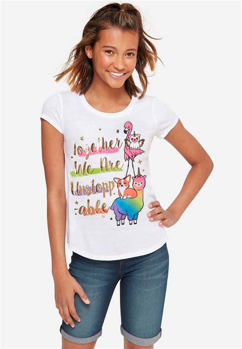 Together We Are Unstoppable Graphic Tee Justice Girls Graphic Tee