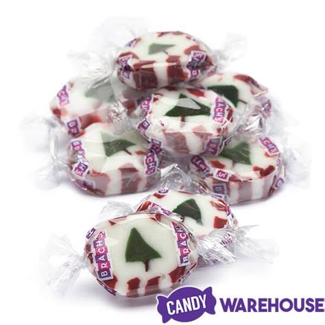 Brach's Peppermint Christmas Tree Nougats: 11-Ounce Bag | bestcandyshop