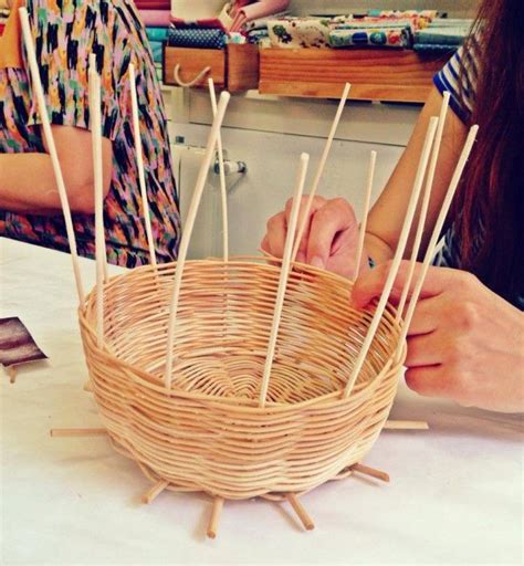 Cómo hacer cestos de mimbre paso a paso Basket weaving Basket