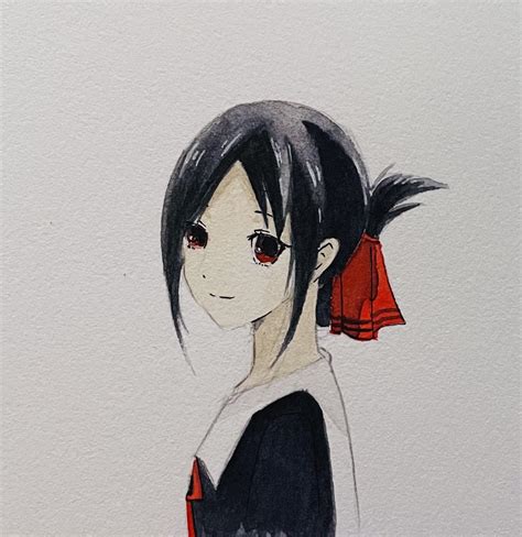 First time painting an anime character - Kaguya-sama! Fun to watch, highly recommended 😆 : r ...