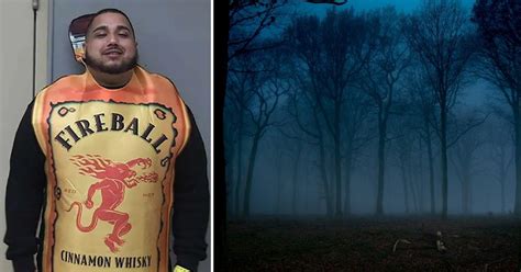 Man's Mugshot In Fireball Costume On Halloween Goes Viral