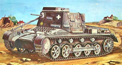 Pz Kpfw I Ausf IB Luftwaffe German Army Military Art Cold War Ww1