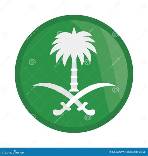 Flag saudi arabia emblem stock vector. Illustration of freedom - 225602649