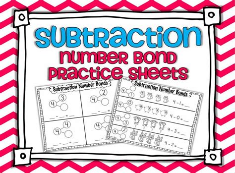 Subtraction Common Core Number Bond Practice Pages | Teaching ...