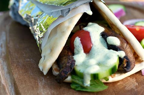 Vegan Gyros With Tzatziki Sauce Brand New Vegan