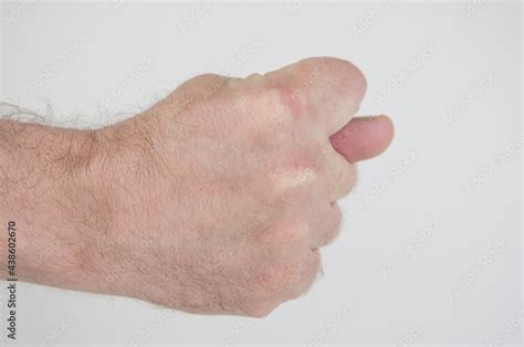 separated fig sign - hand gesture on white background Stock Photo ...