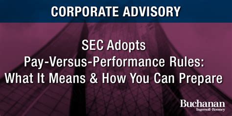 SEC Adopts Pay Versus Performance Rules What It Means How You Can