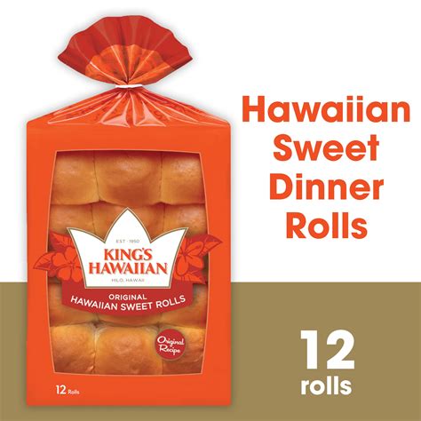 Kings Hawaiian Original Hawaiian Sweet Rolls 12 Count Home And Garden