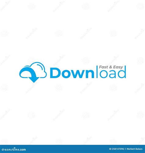 Cloud Logo Template Download Logotype Stock Vector Illustration Of