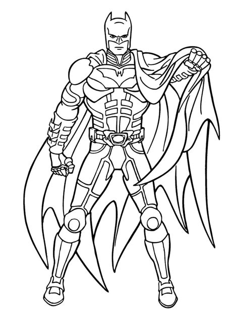 Batman Da Colorare E Stampare - Disegni da colorare di Batman e da stampare