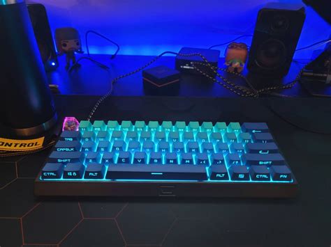 Wooting 60he With Etsy Blue Gradient Keycaps Rmechanicalkeyboards