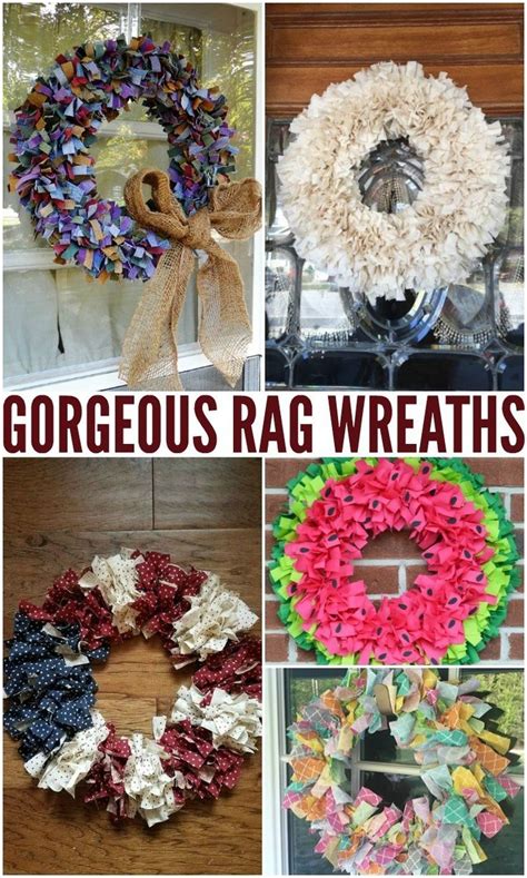 Gorgeous Rags Diy Rag Wreaths Youll Love Barefoot Budgeting Rag