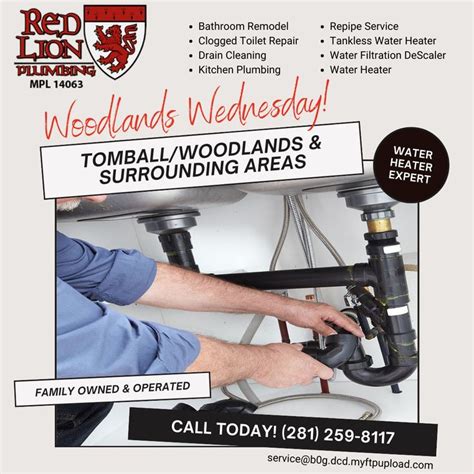 Woodlands Wednesday Need A Plumber Or A Water Heater Expert We’ve Got You Covered