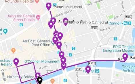 Ultimate Dublin Walking Tour Map - Travel With Sheemelle