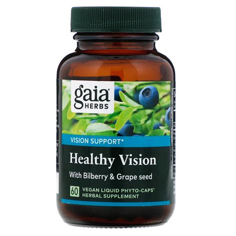 Gaia Herbs Healthy Vision 60 Vegan Liquid Phyto Caps Iherb