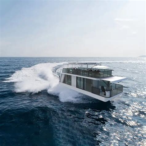 New Design Water Floating House Boat Luxury Floating Hotel Aluminum