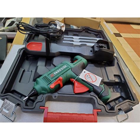 Parkside PHP 500 E3 Hot Glue Gun 500W With 3 Glue Sticks Carry Case