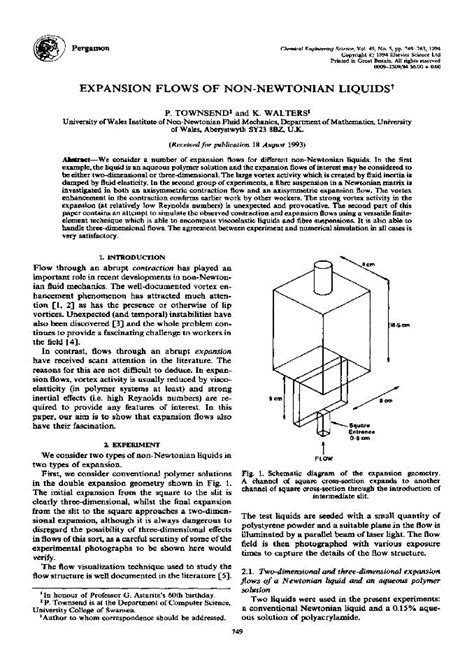 Pdf Expansion Flows On Non Newtonian Liquids Dokumen Tips