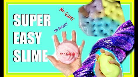 Diy Super Easy Slime No Glue Borax Or Liquid Starch Only 2 Ingredients Youtube