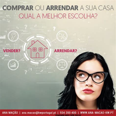 Vender ou arrendar uma casa qual a melhor escolha Ana Mação KW