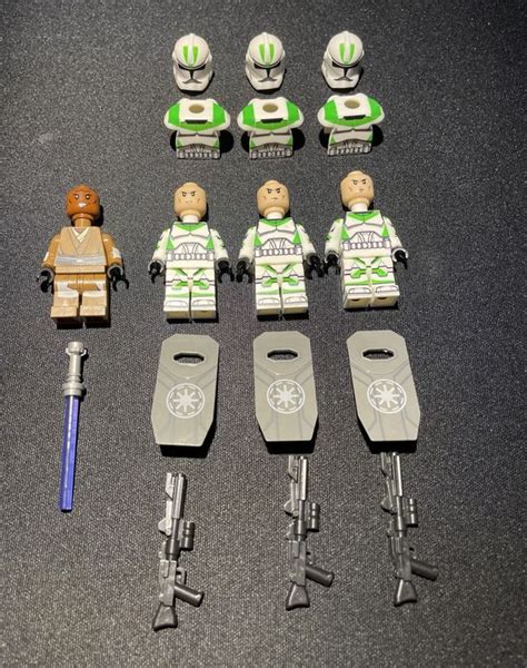 Lego Star Wars Mace Windu Nd Clone Trooper Set Custom Kaufen Auf