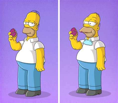 What The Simpsons” Characters Would Look Like If They Aged Bright Side