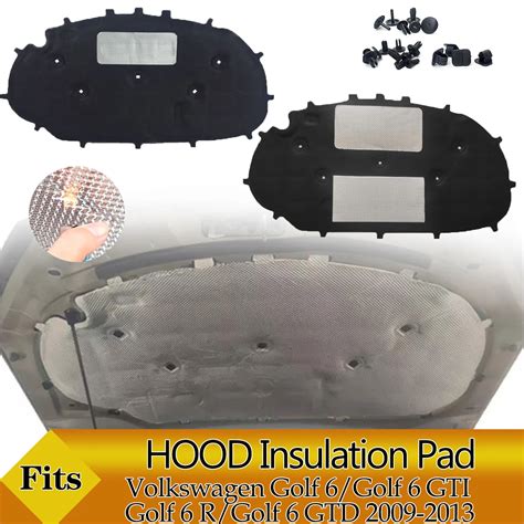 Front Engine Hood Insulation Pad Soundproof Mat Cover Foam Sound Heat