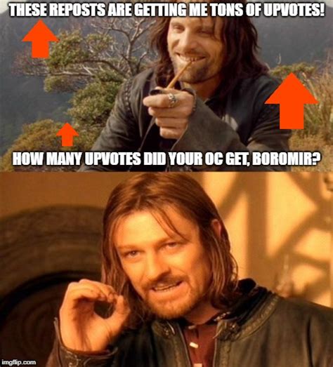 Aragorn the meme thief. : r/lotrmemes