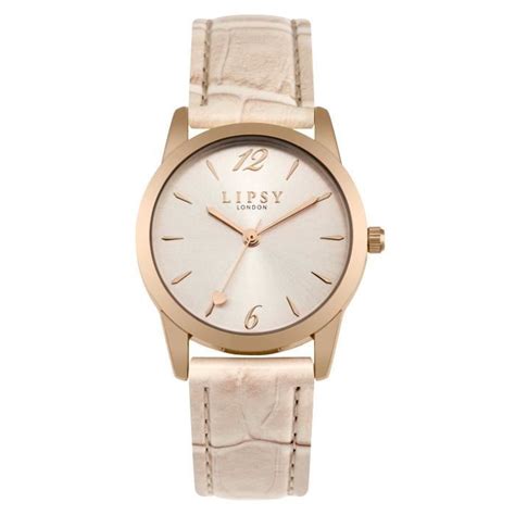 Lipsy Montre Bracelet Pu Nude Croco Femmes Achat Vente Montre Femme Adulte Rose Cdiscount
