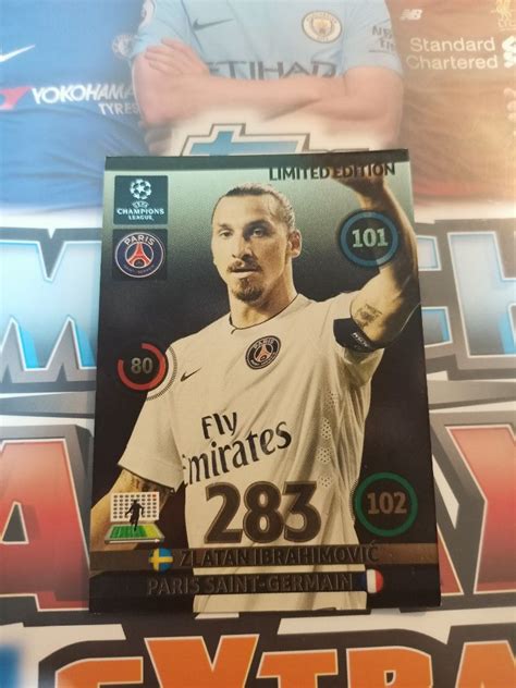 Zlatan Ibrahimovic Limited Edition Cards Panini Adrenalyn UCL Lionel