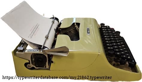 1957 Olivetti Lettera 22 on the Typewriter Database