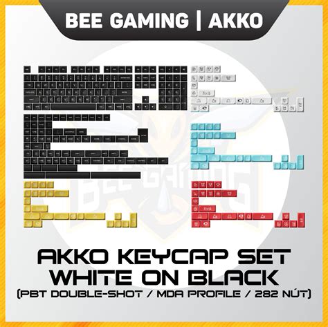 Akko Keycap Set Wob Pbt Double Shot Mda Profile N T Bee