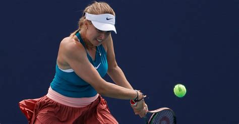 Tennis Linda Fruhvirtova Upsets Konjuh To Reach Charleston Second Round