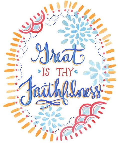 Great Is Thy Faithfulness Print Etsy Great Is Thy Faithfulness